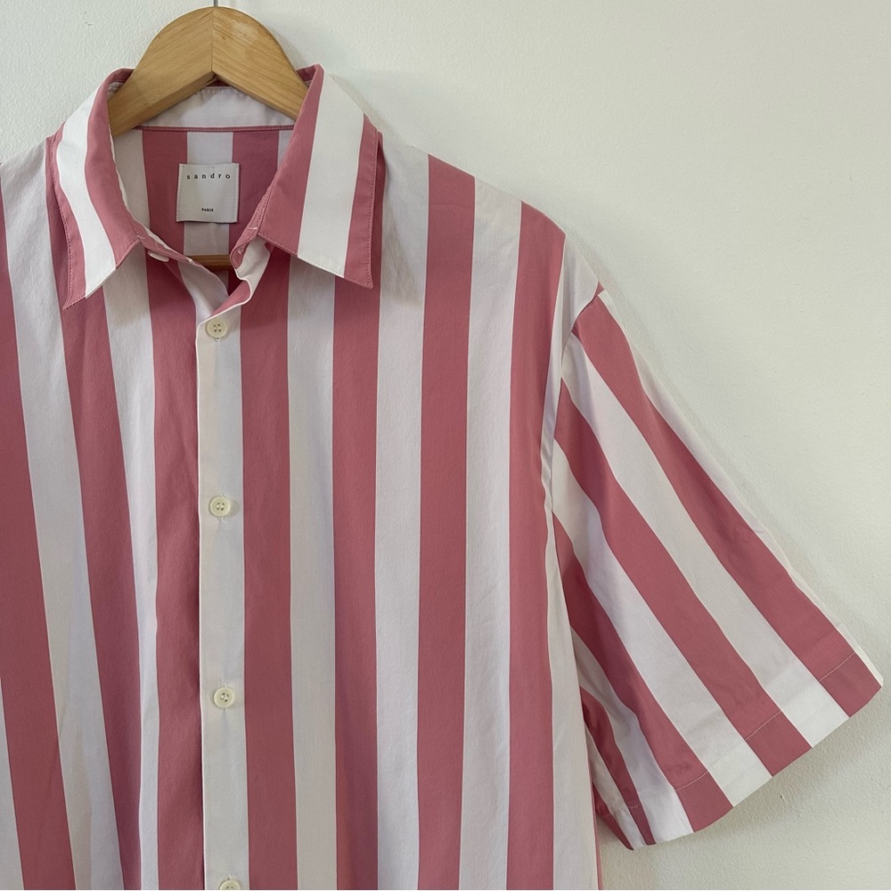 Sandro Stripe Shirt Sz L